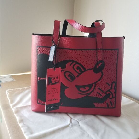 NWT Coach Disney Micky Large Tote - Picture 4 of 12